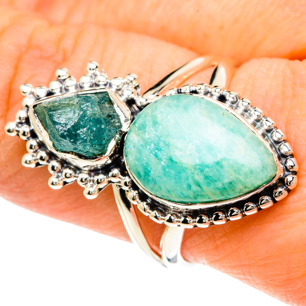 Amazonite Rings handcrafted by Anasilvercos - RING94091