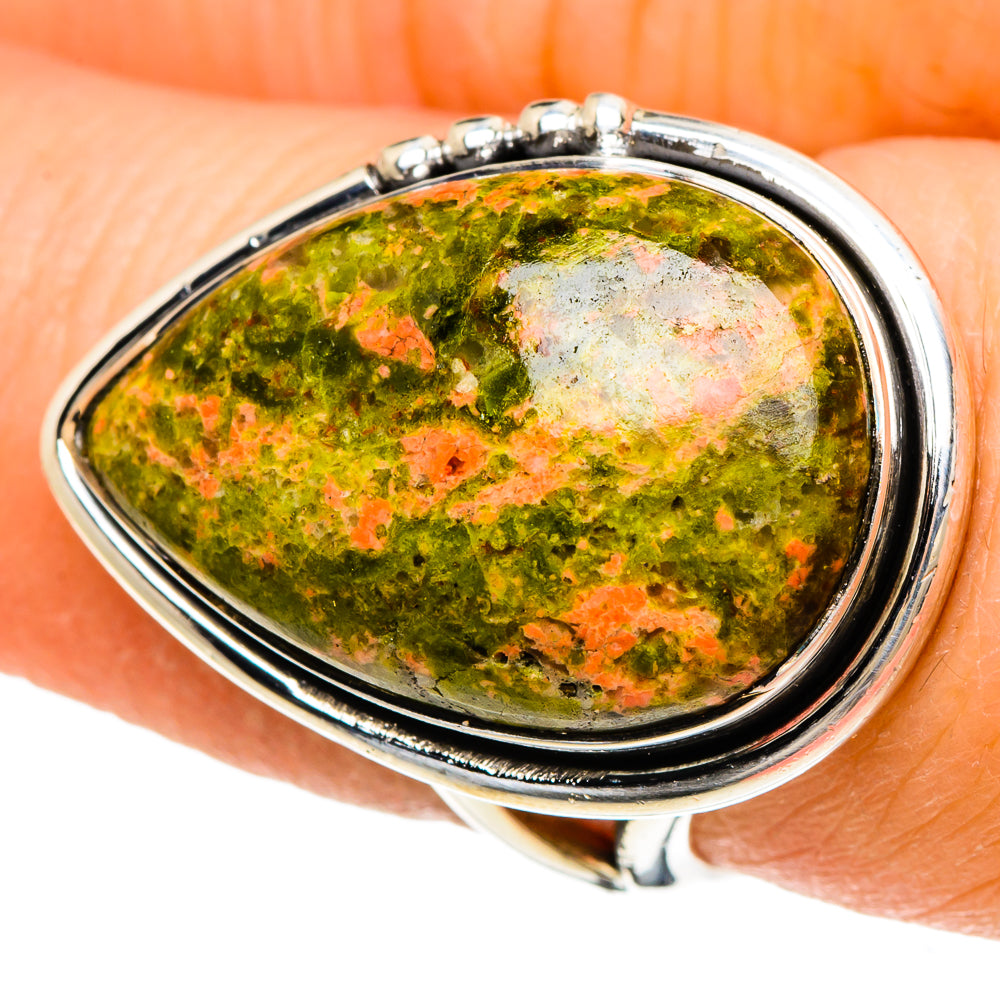 Unakite Rings handcrafted by Anasilvercos - RING94093