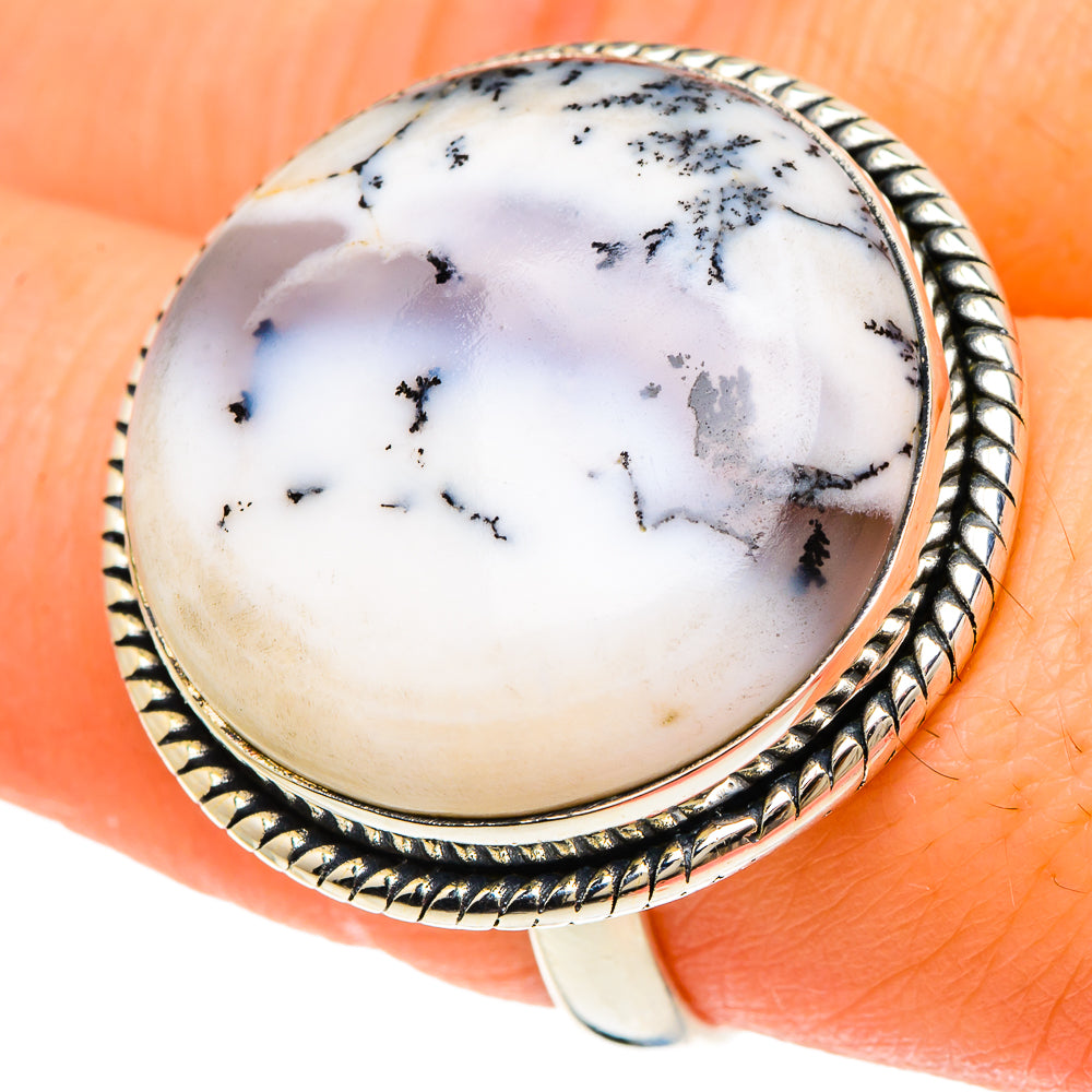 Dendritic Opal Rings handcrafted by Anasilvercos - RING94100