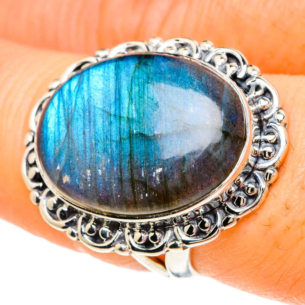Labradorite Rings handcrafted by Anasilvercos - RING94107