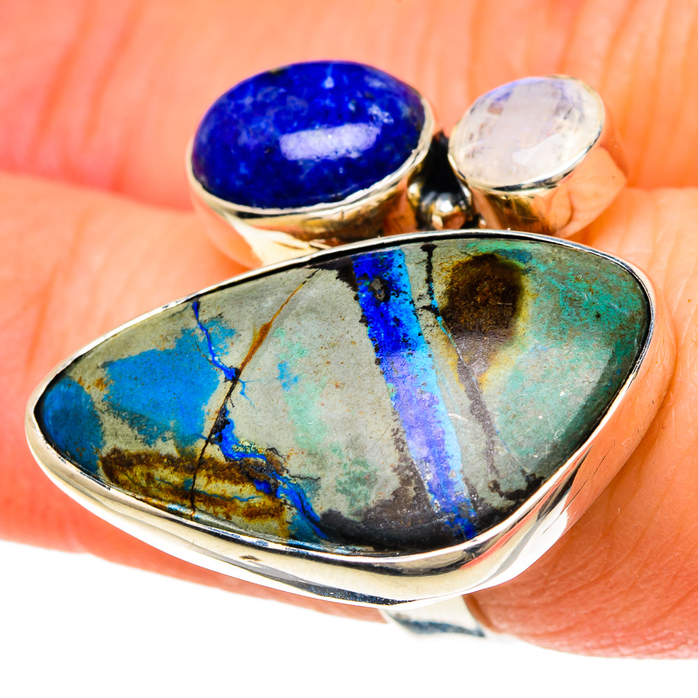 Azurite Rings handcrafted by Anasilvercos - RING94110