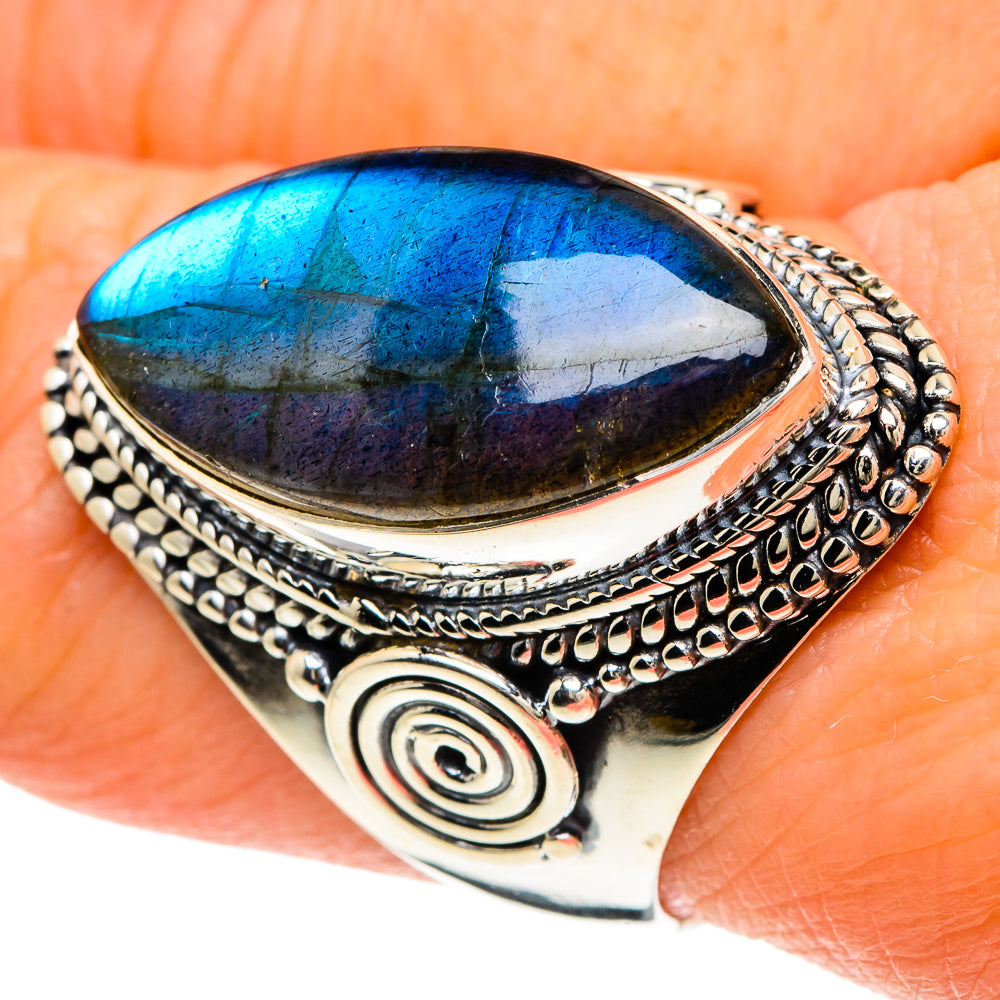 Labradorite Rings handcrafted by Anasilvercos - RING94111