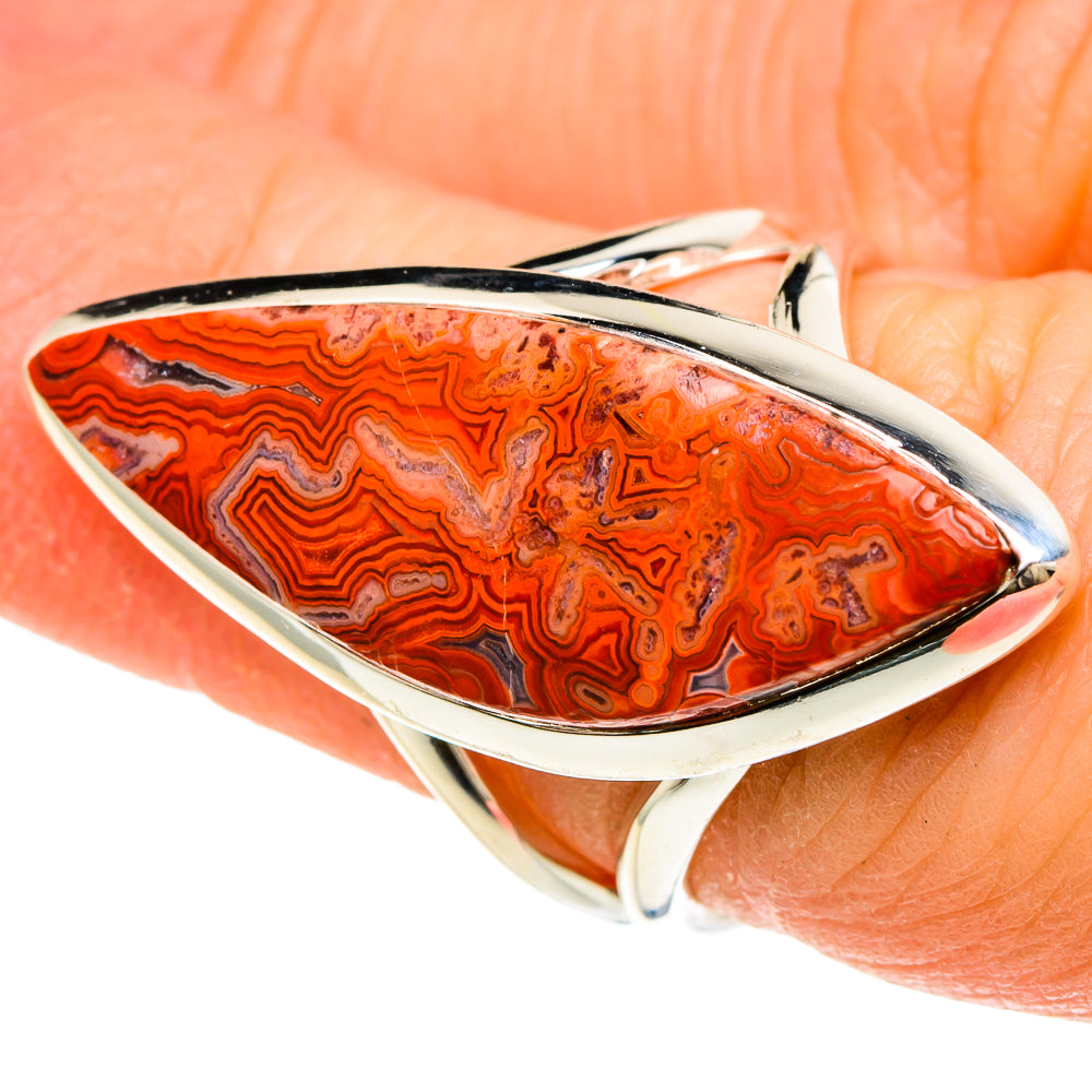 Crazy Lace Agate Rings handcrafted by Anasilvercos - RING94125