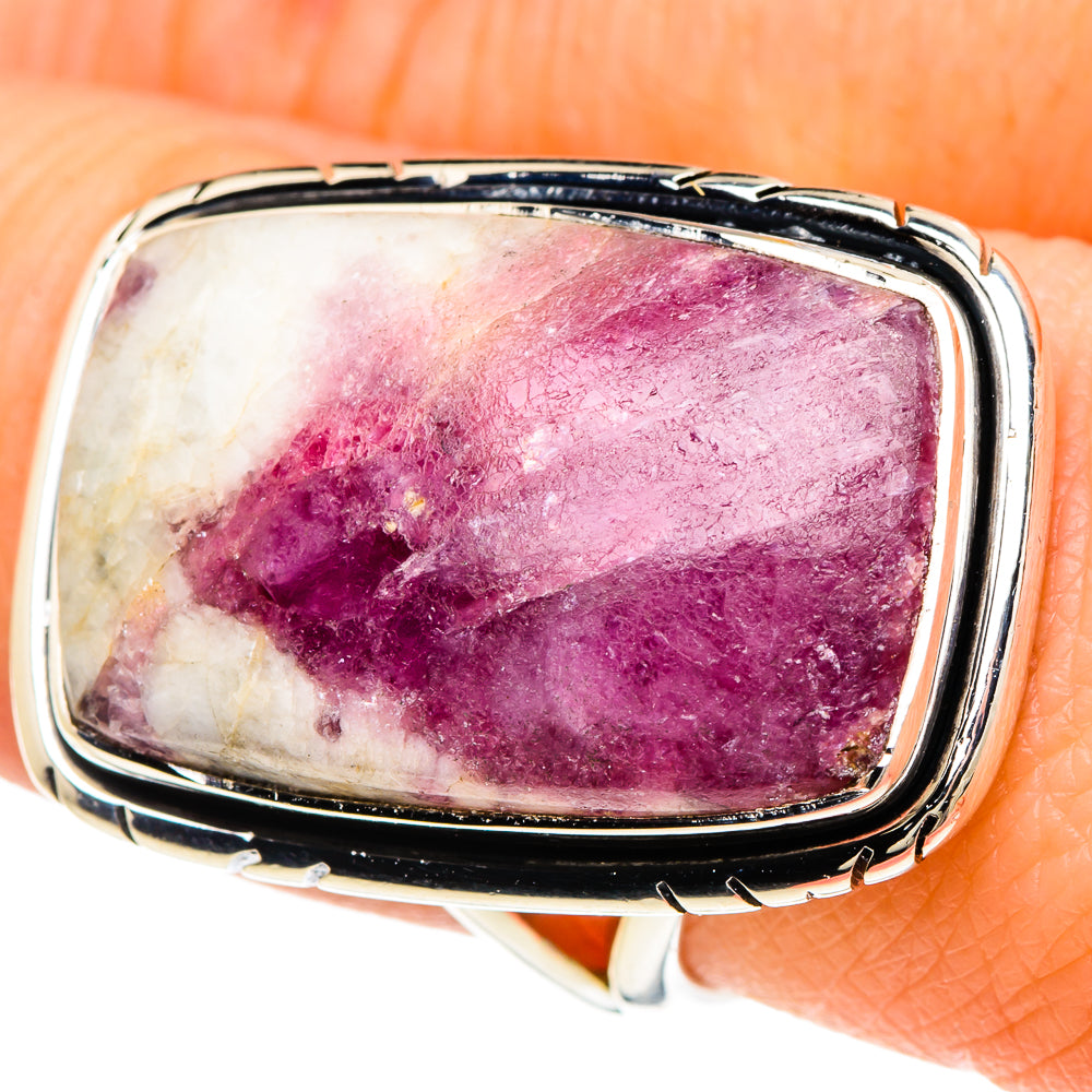 Ruby Fuchsite Rings handcrafted by Anasilvercos - RING94133