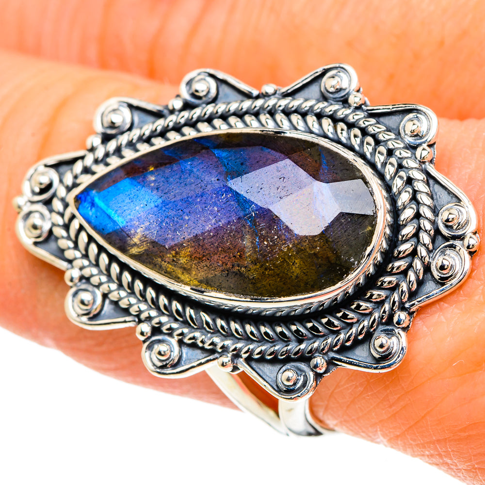 Labradorite Rings handcrafted by Anasilvercos - RING94157