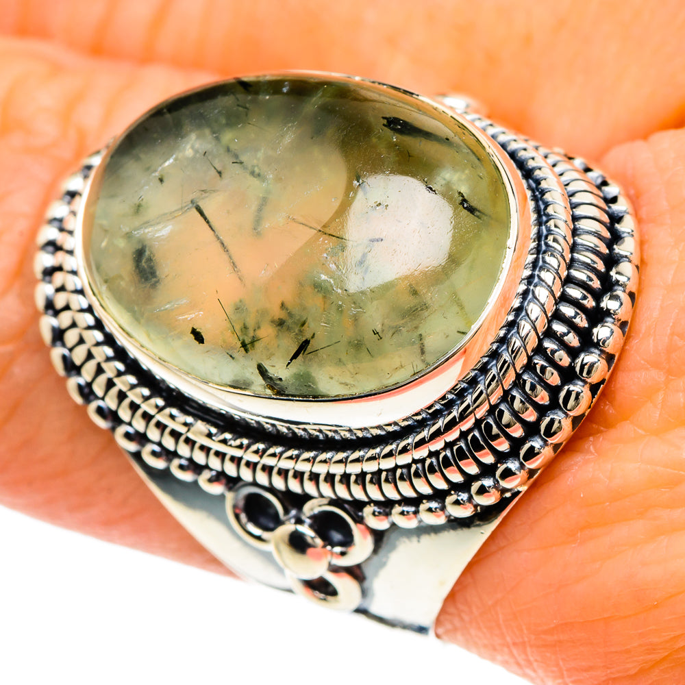 Prehnite Rings handcrafted by Anasilvercos - RING94167