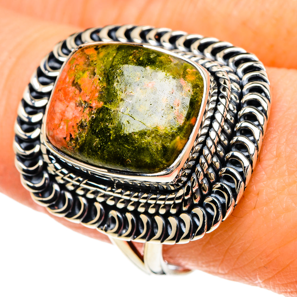 Unakite Rings handcrafted by Anasilvercos - RING94168