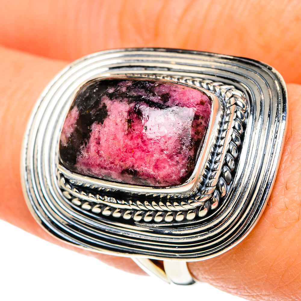 Rhodonite Rings handcrafted by Anasilvercos - RING94177