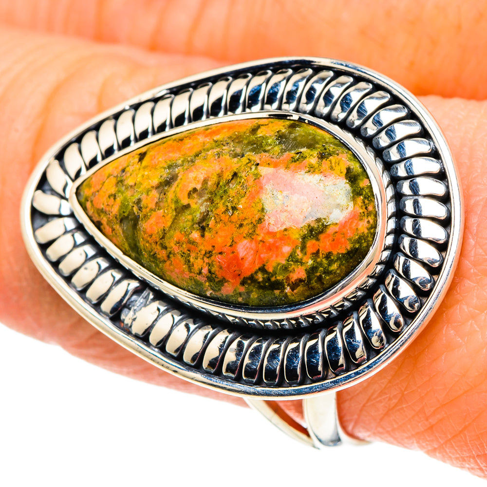 Unakite Rings handcrafted by Anasilvercos - RING94188