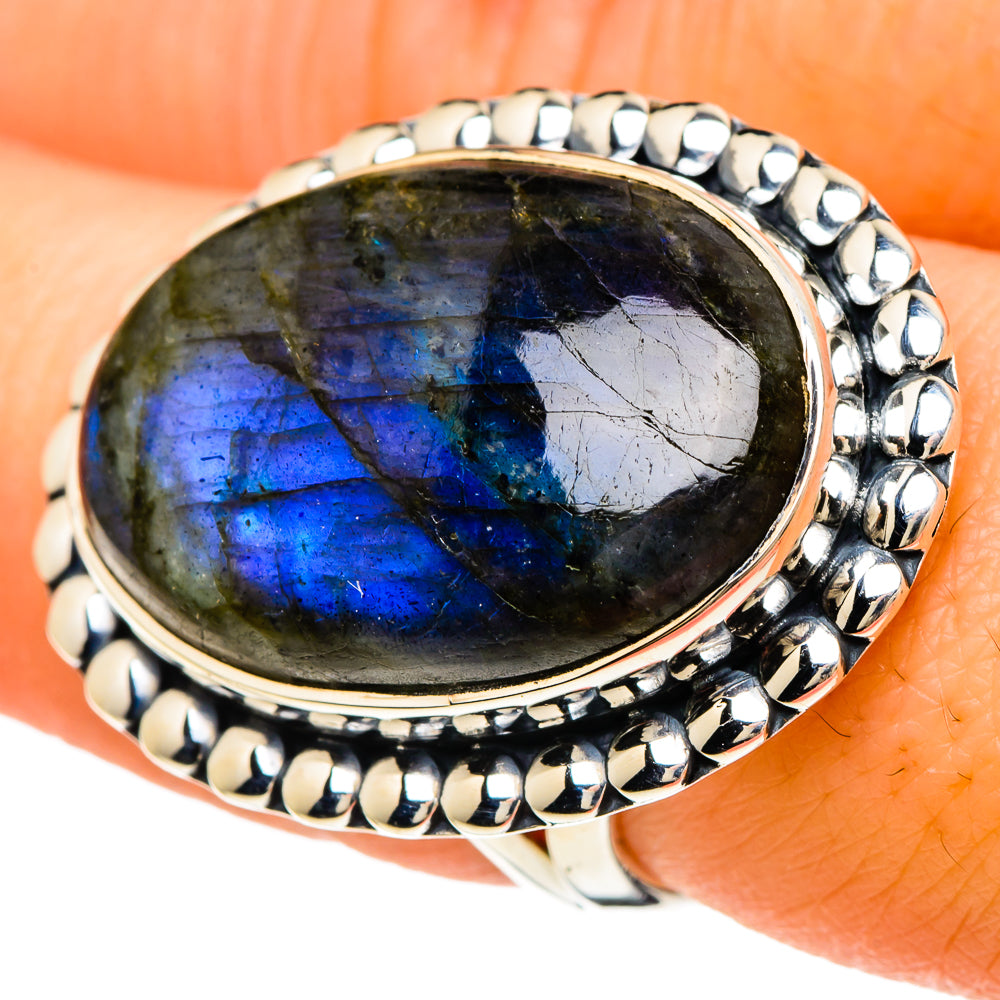 Labradorite Rings handcrafted by Anasilvercos - RING94195