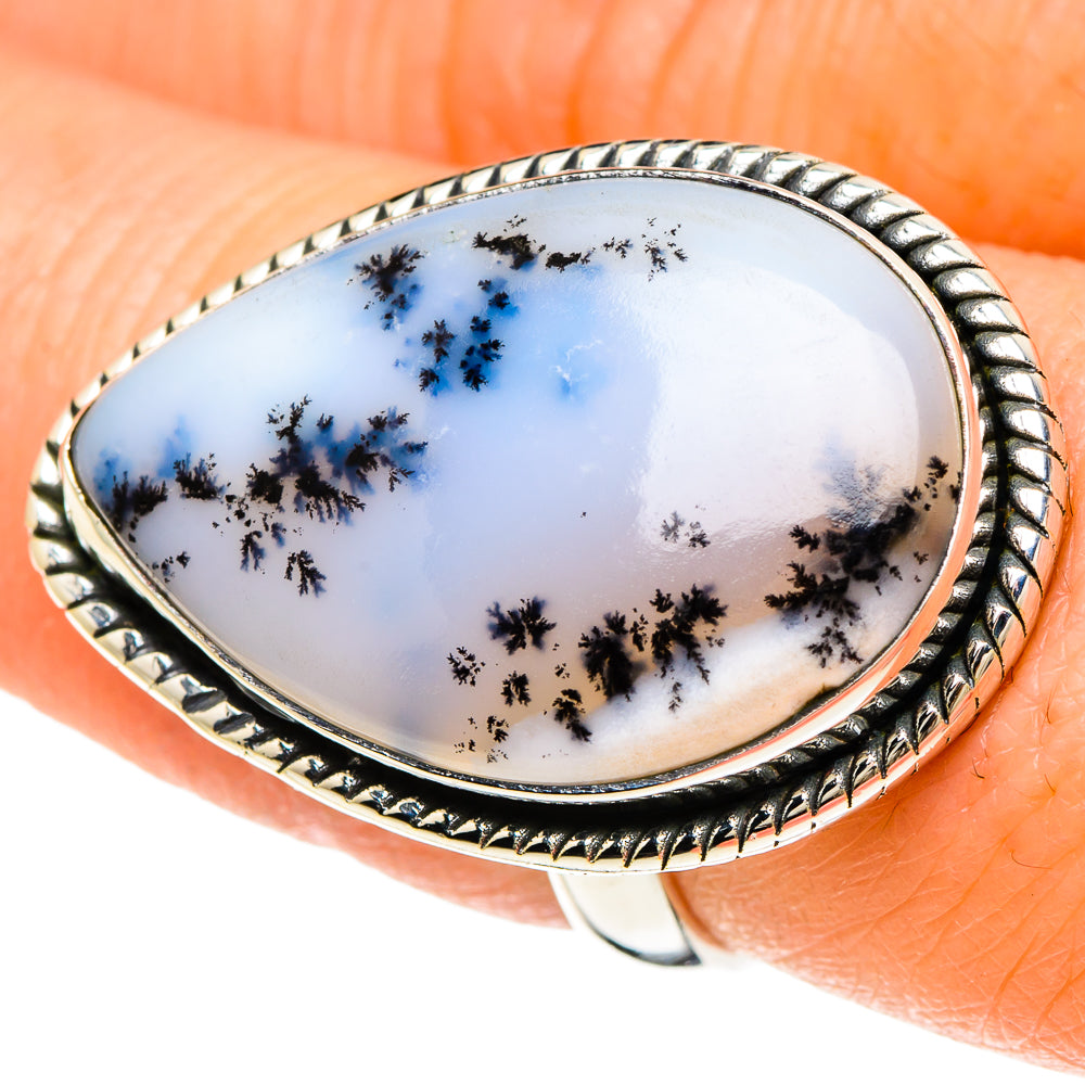 Dendritic Opal Rings handcrafted by Anasilvercos - RING94230