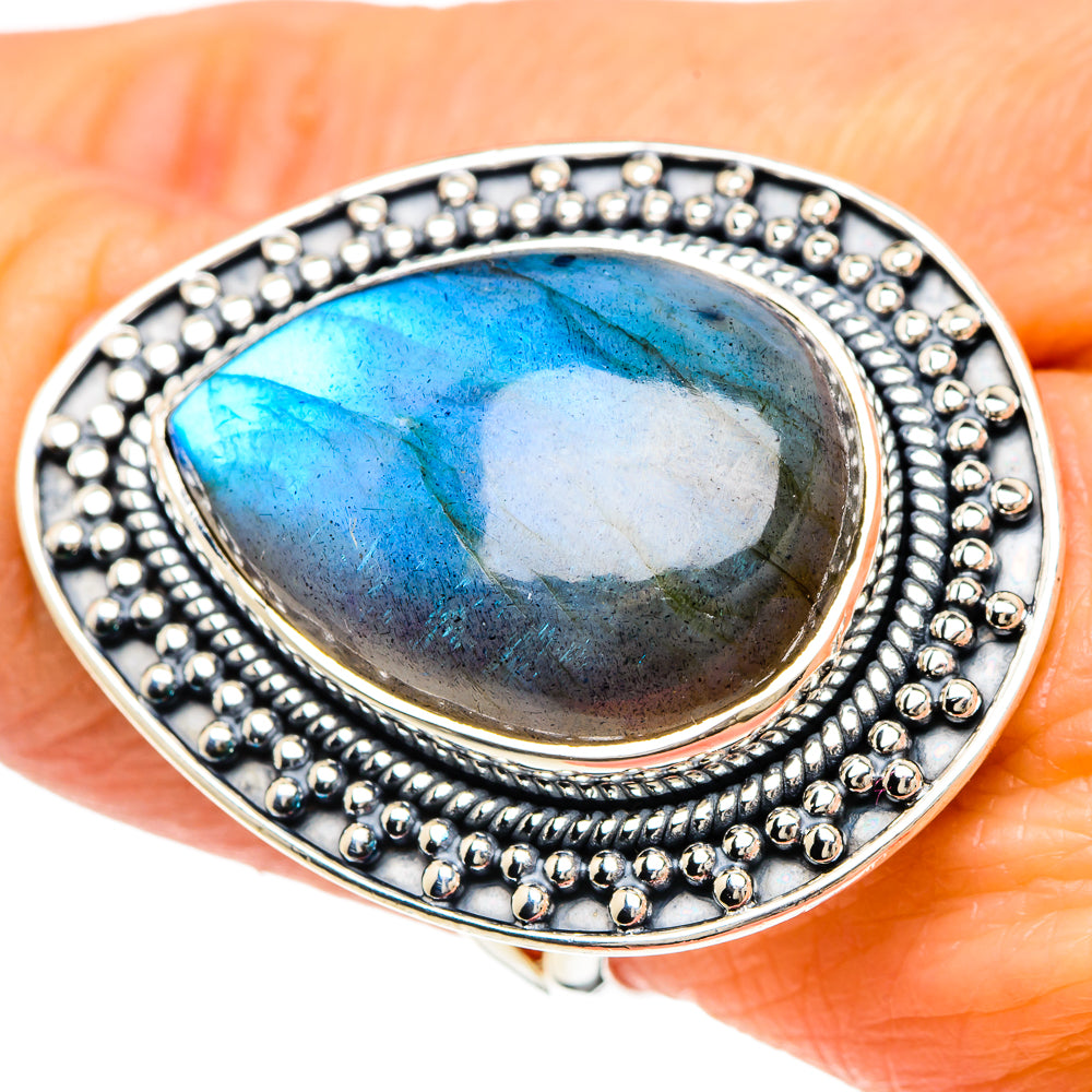 Labradorite Rings handcrafted by Anasilvercos - RING94241