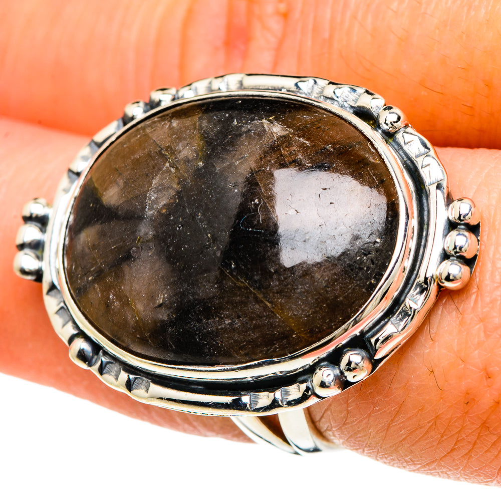 Chiastolite Rings handcrafted by Anasilvercos - RING94247