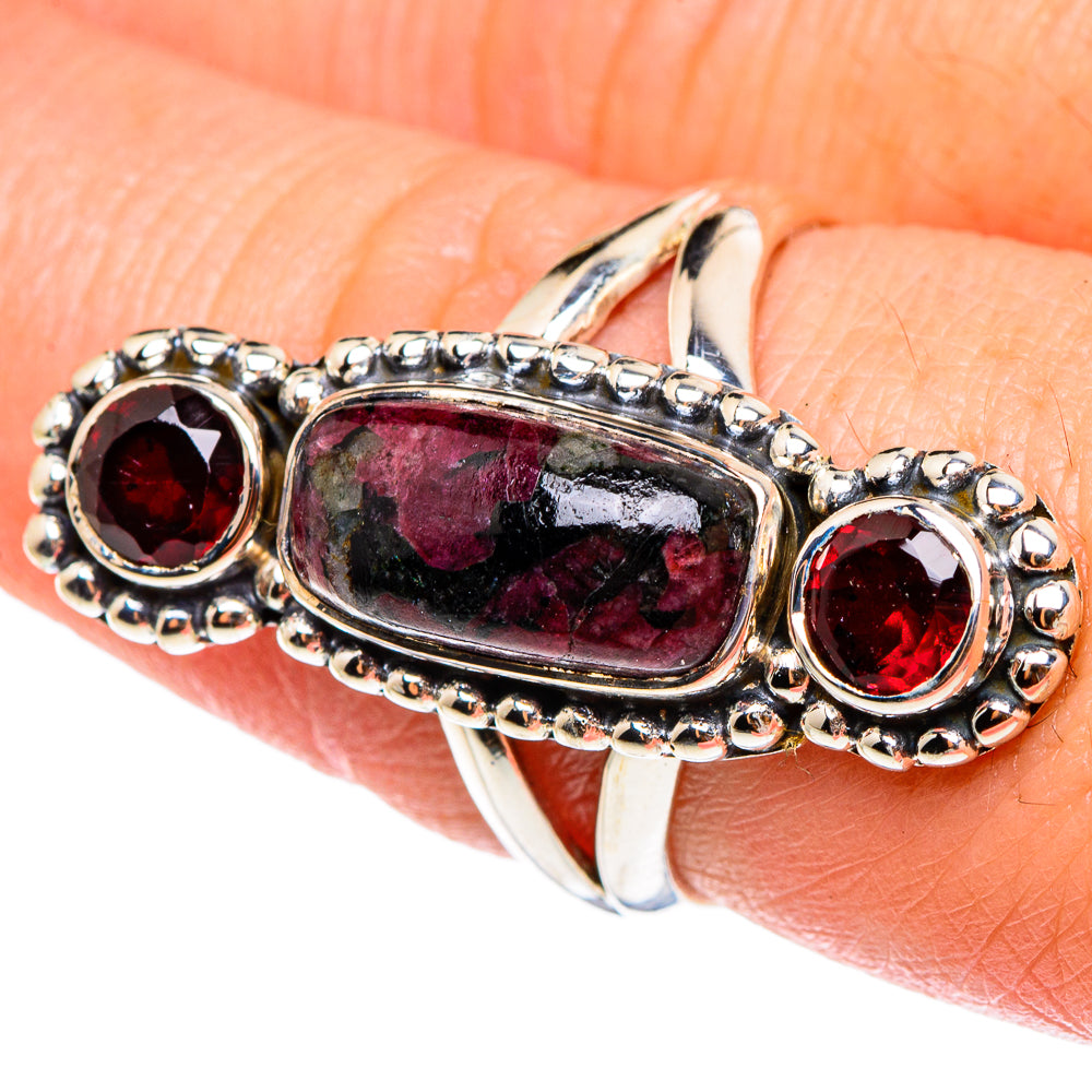 Russian Eudialyte Rings handcrafted by Anasilvercos - RING94264