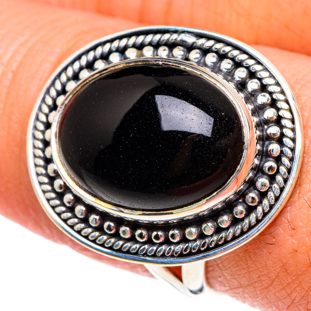 Black Onyx Rings handcrafted by Anasilvercos - RING94268