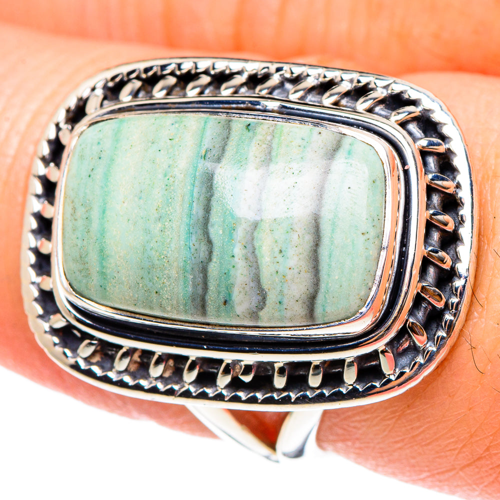 Ocean Jasper Rings handcrafted by Anasilvercos - RING94284