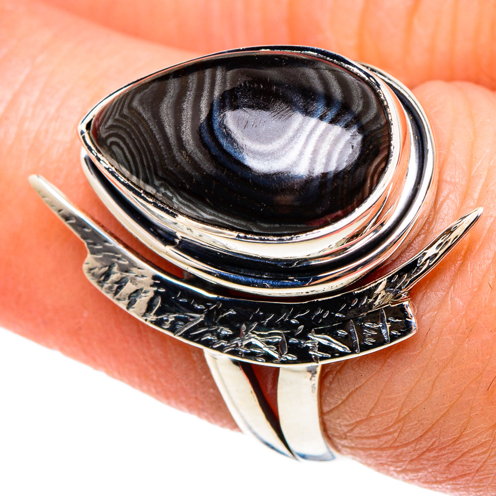 Psilomelane Rings handcrafted by Anasilvercos - RING94294