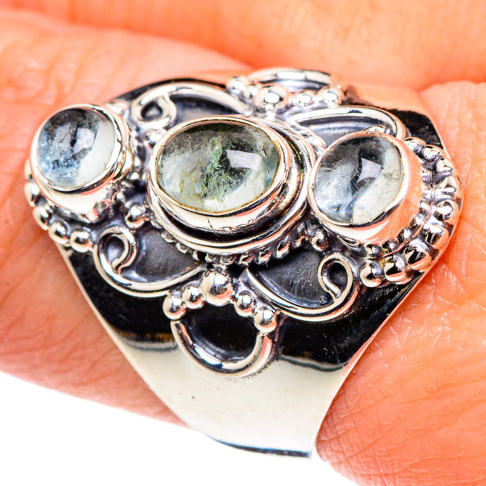 Aquamarine Rings handcrafted by Anasilvercos - RING94334