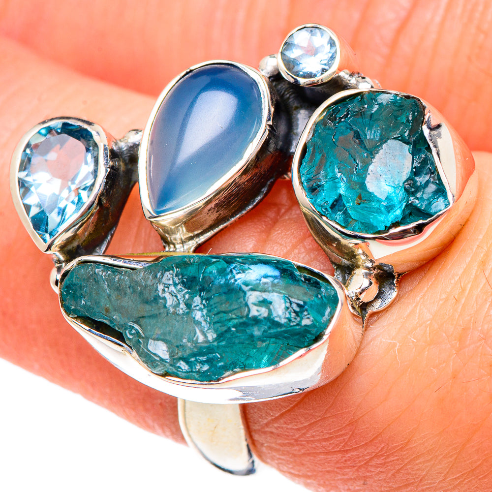 Apatite Rings handcrafted by Anasilvercos - RING94355