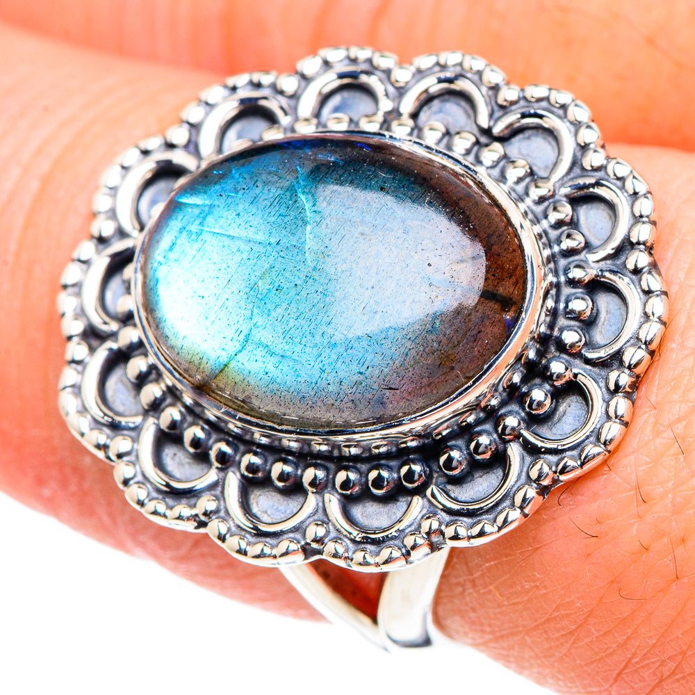Labradorite Rings handcrafted by Anasilvercos - RING94378