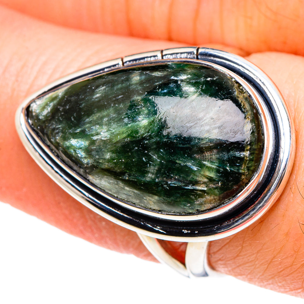 Seraphinite Rings handcrafted by Anasilvercos - RING94396
