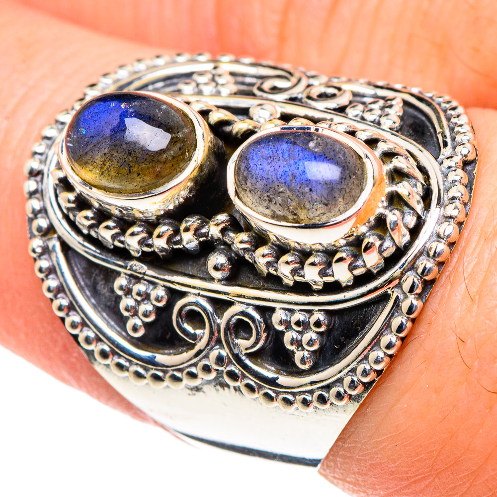Labradorite Rings handcrafted by Anasilvercos - RING94414