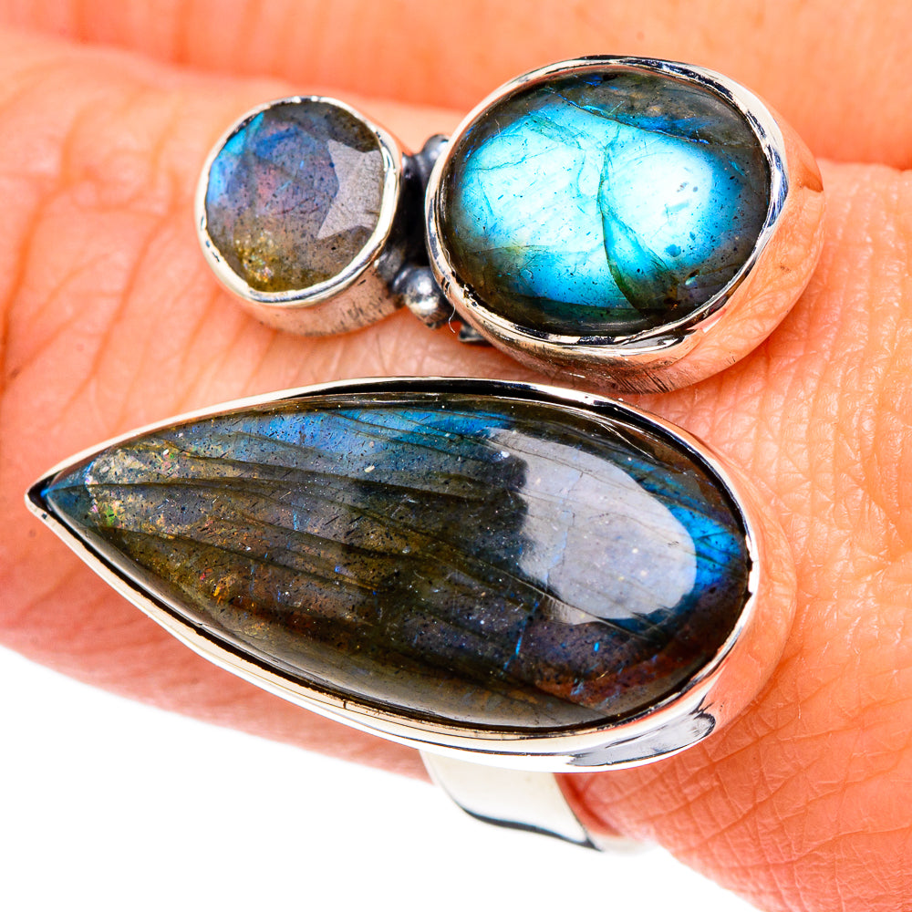 Labradorite Rings handcrafted by Anasilvercos - RING94420