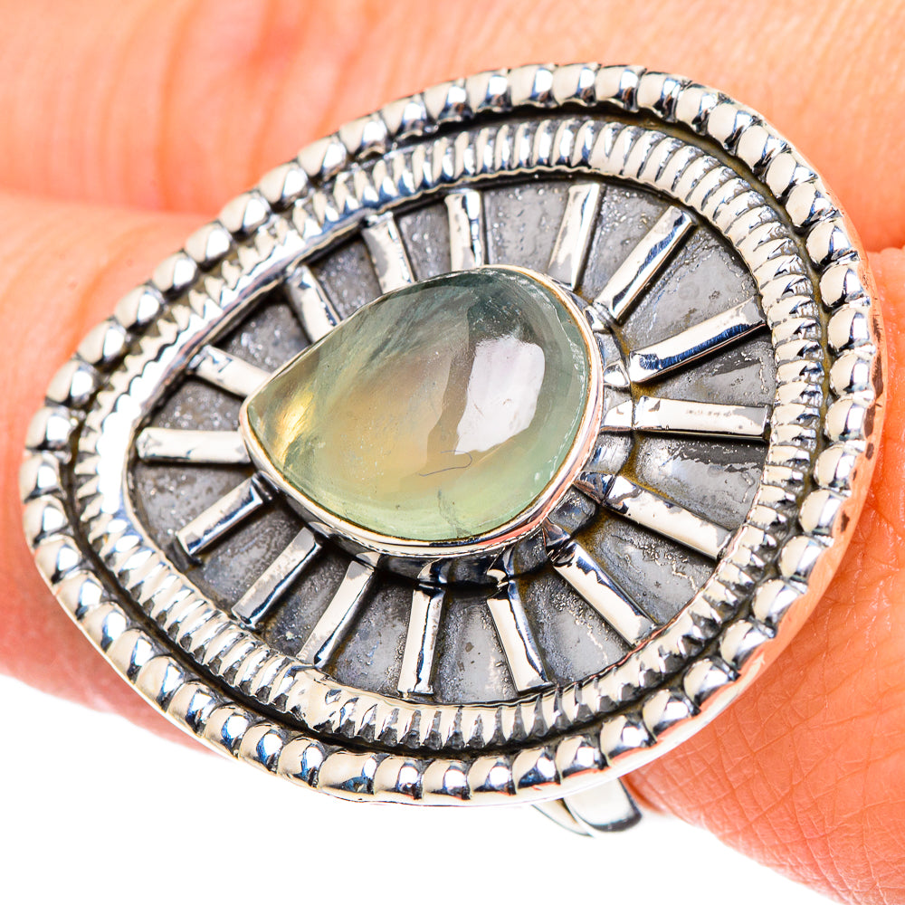 Prehnite Rings handcrafted by Anasilvercos - RING94428