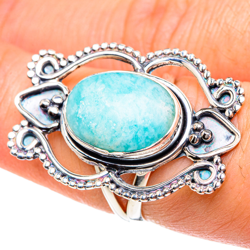 Larimar Rings handcrafted by Anasilvercos - RING94429