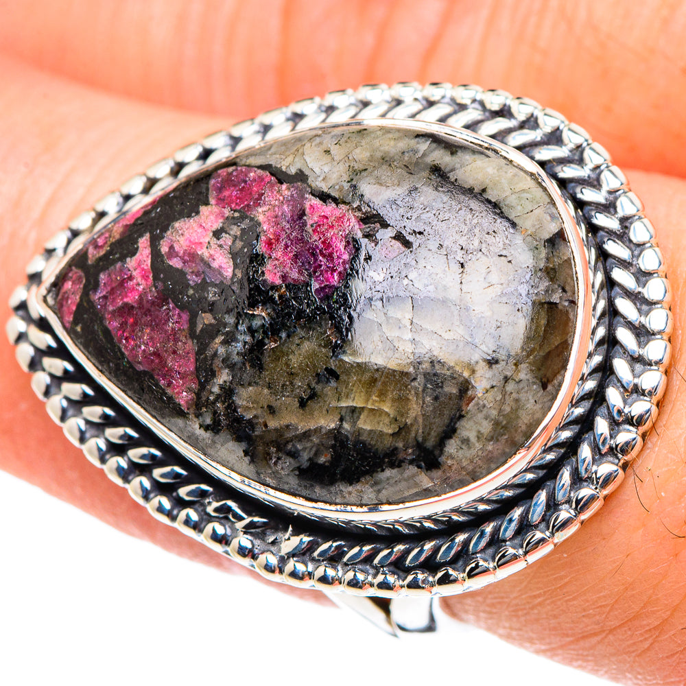 Russian Eudialyte Rings handcrafted by Anasilvercos - RING94441