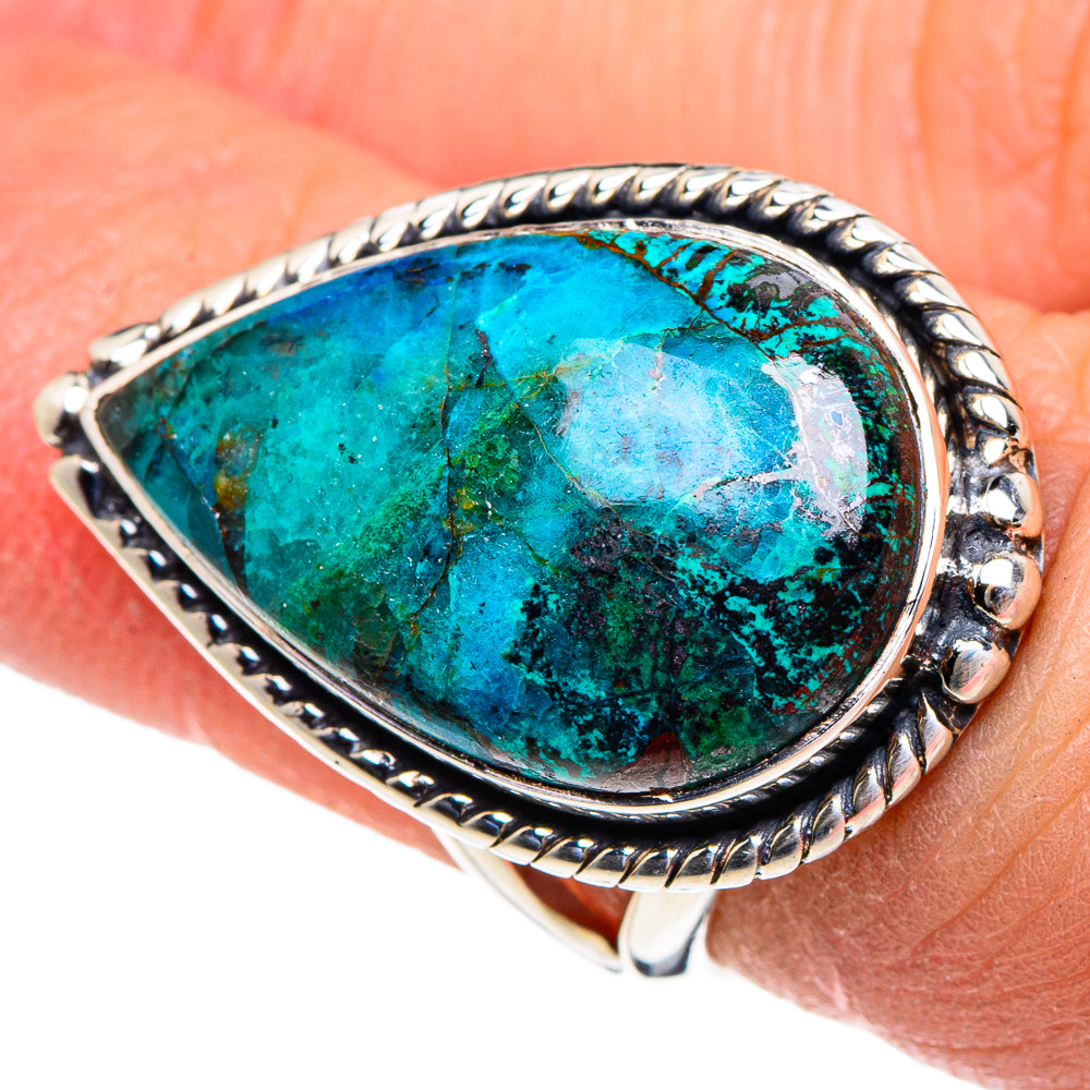 Chrysocolla Rings handcrafted by Anasilvercos - RING94460