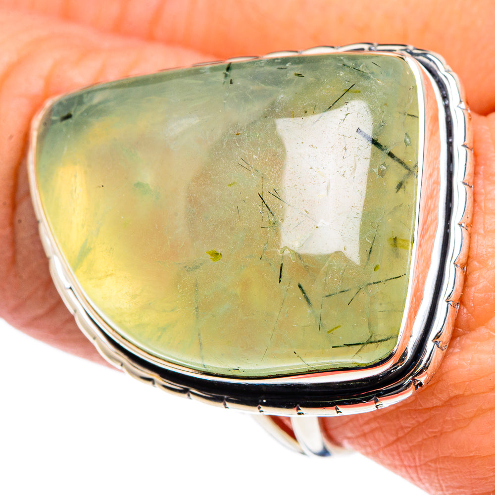 Prehnite Rings handcrafted by Anasilvercos - RING94466