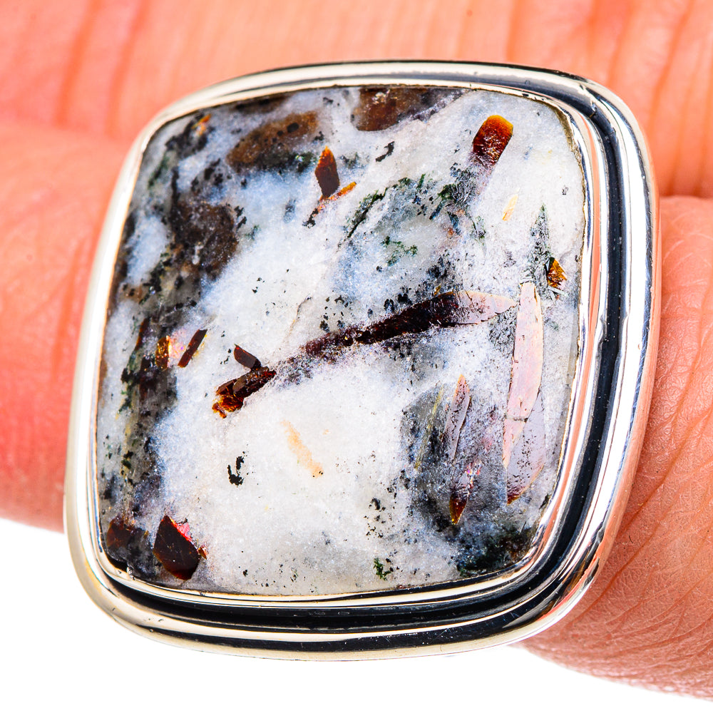 Astrophyllite Rings handcrafted by Anasilvercos - RING94476