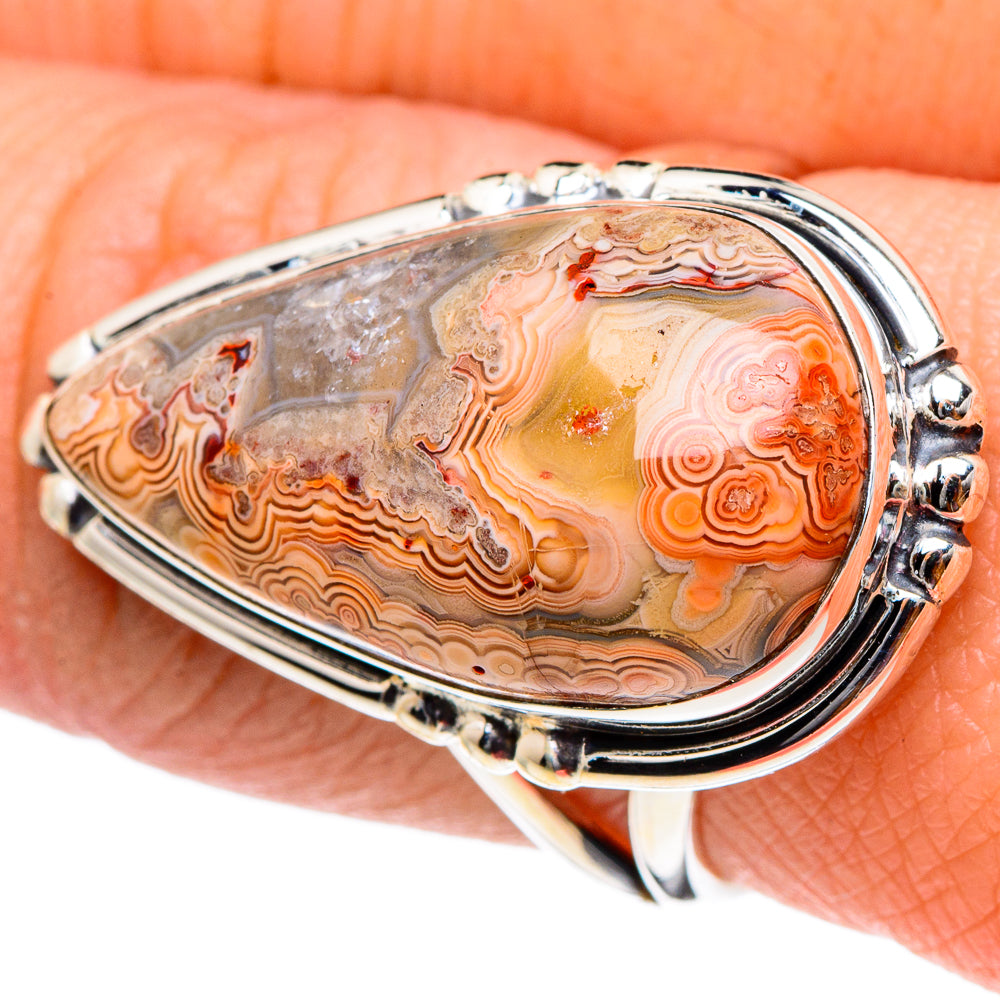Crazy Lace Agate Rings handcrafted by Anasilvercos - RING94477