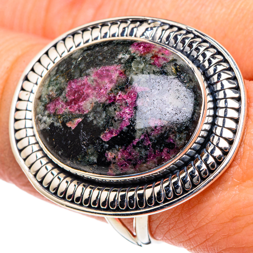 Russian Eudialyte Rings handcrafted by Anasilvercos - RING94485