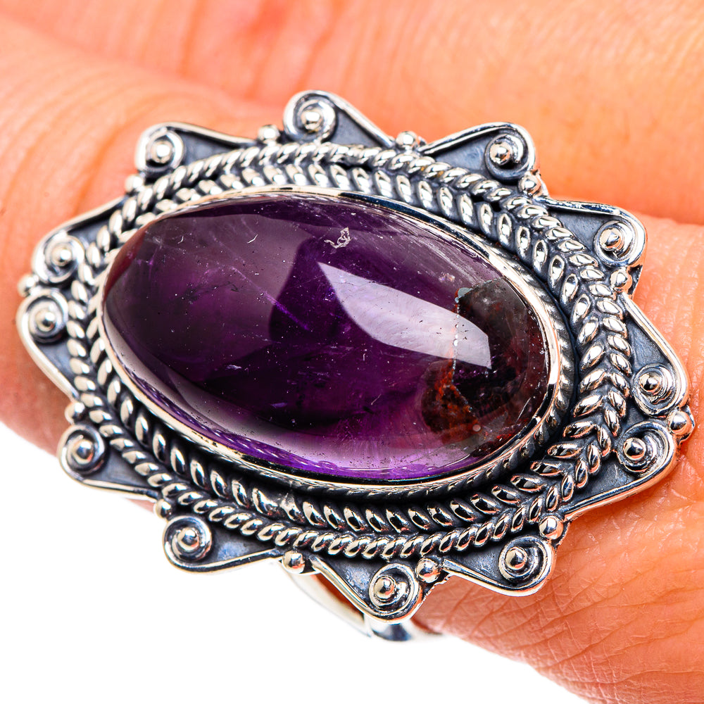 Star Amethyst Rings handcrafted by Anasilvercos - RING94489