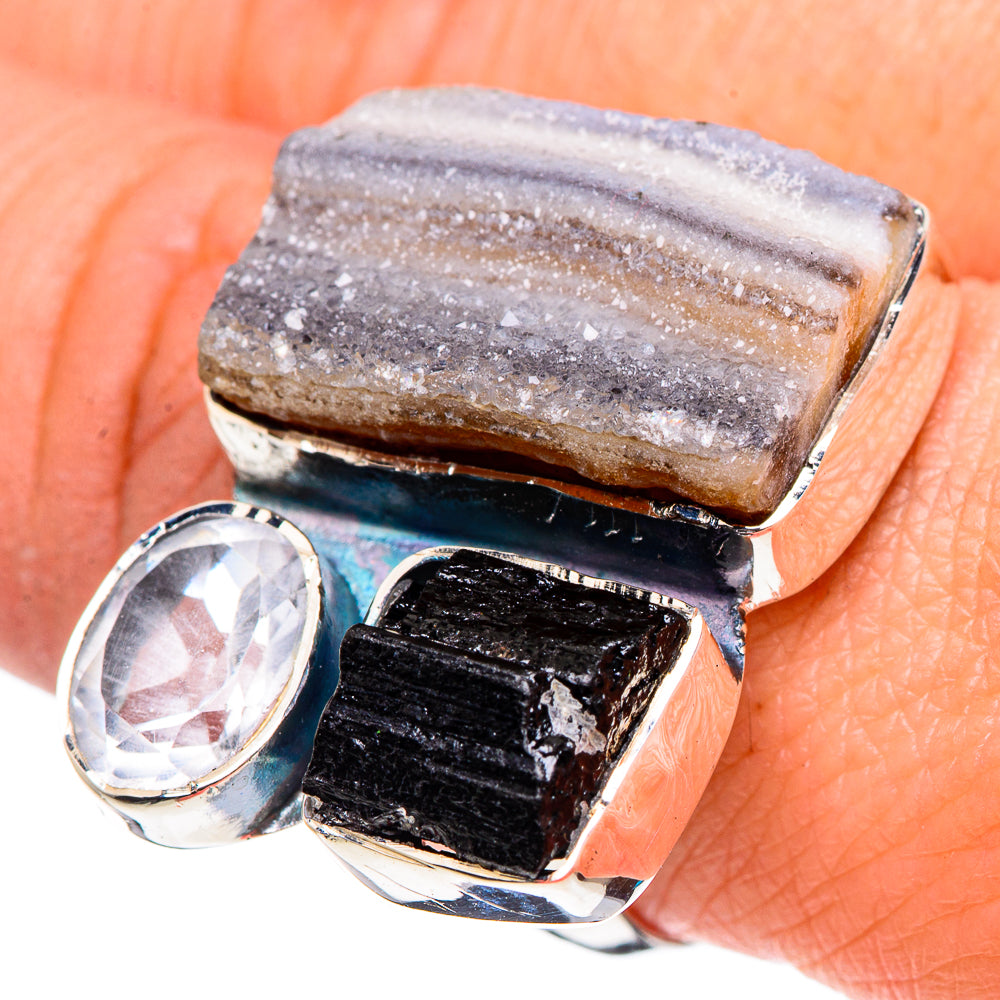 Desert Druzy Rings handcrafted by Anasilvercos - RING94495