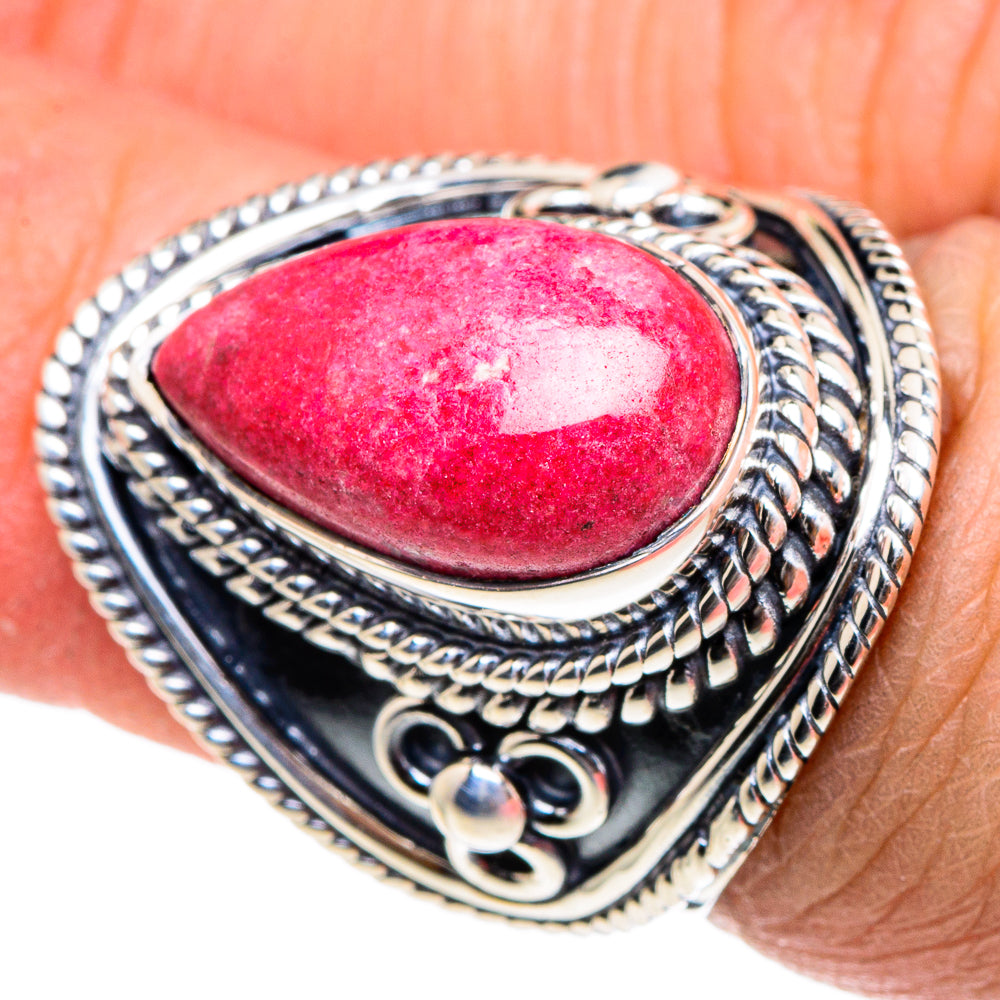 Rhodochrosite Rings handcrafted by Anasilvercos - RING94520