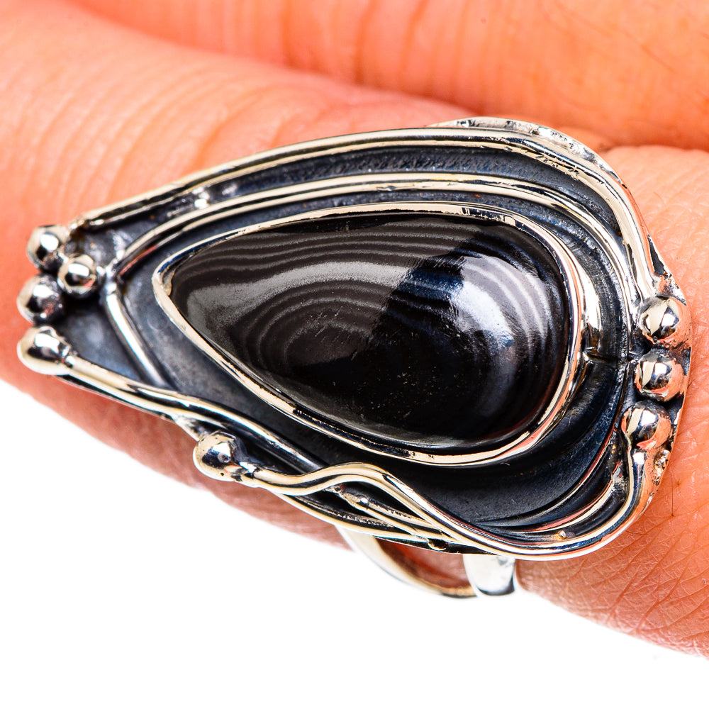 Psilomelane Rings handcrafted by Anasilvercos - RING94530