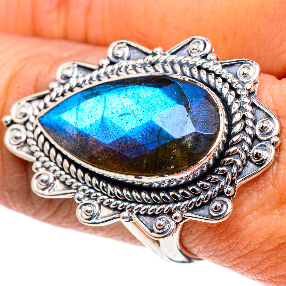 Labradorite Rings handcrafted by Anasilvercos - RING94538
