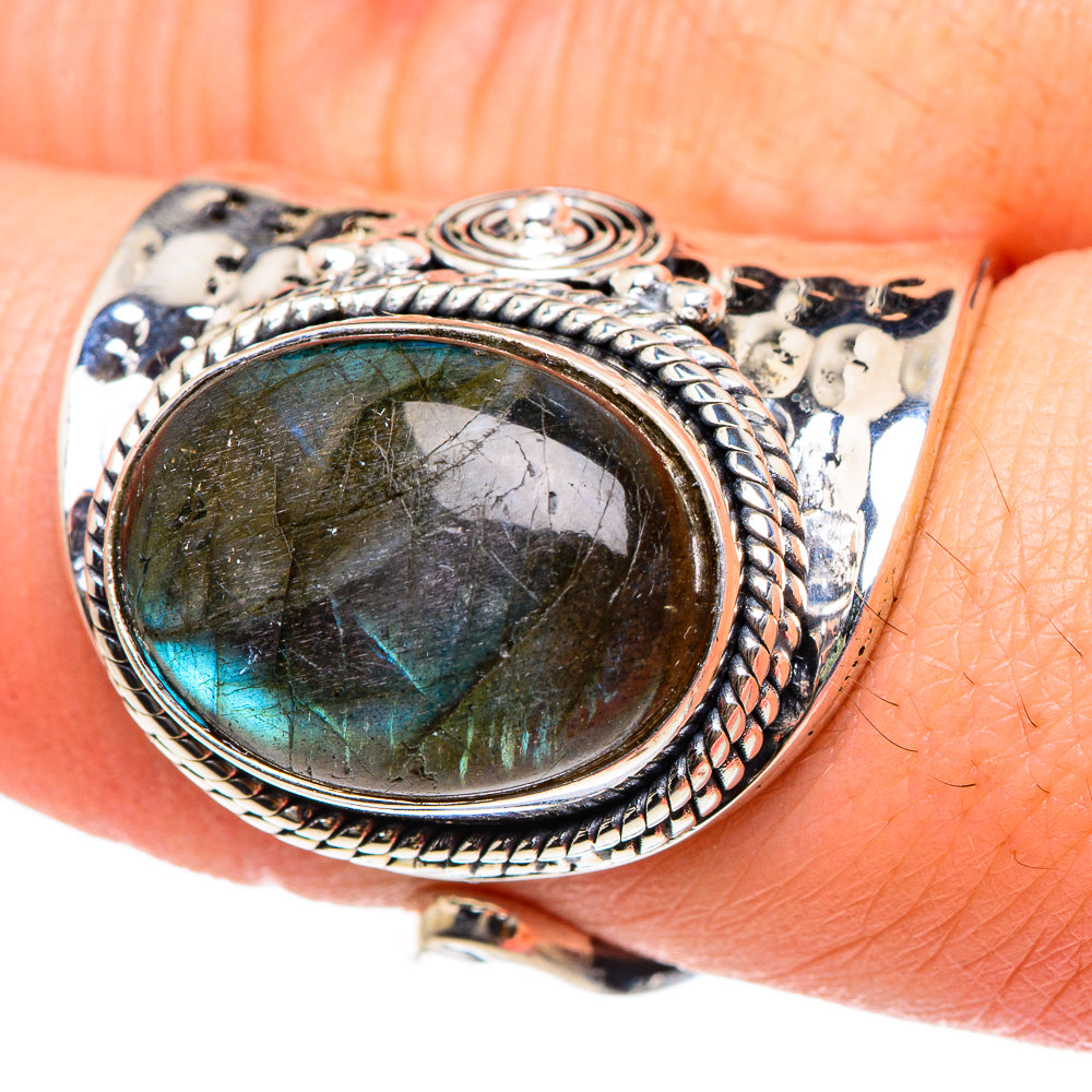 Labradorite Rings handcrafted by Anasilvercos - RING94542