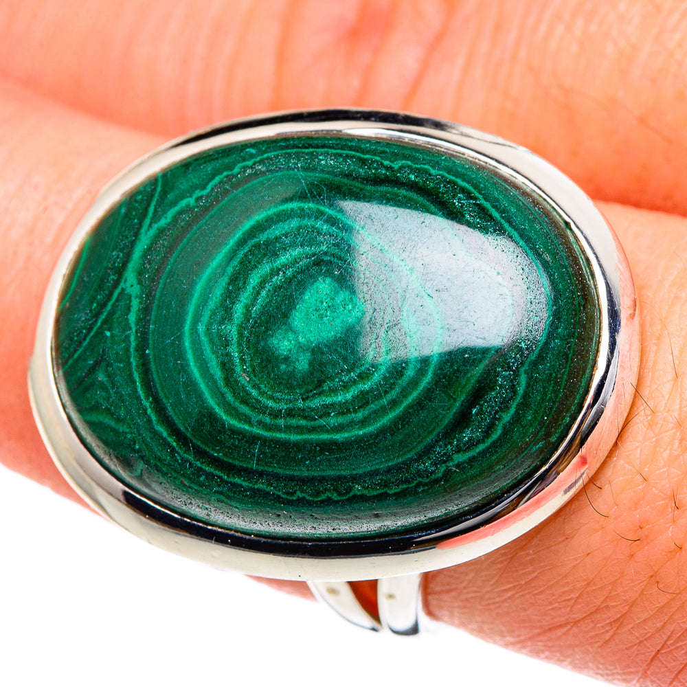 Malachite Rings handcrafted by Anasilvercos - RING94545