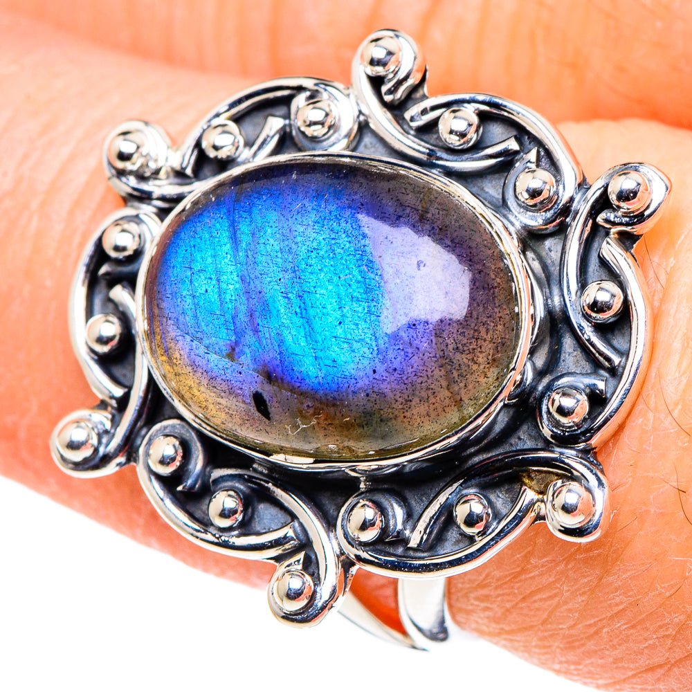 Labradorite Rings handcrafted by Anasilvercos - RING94554
