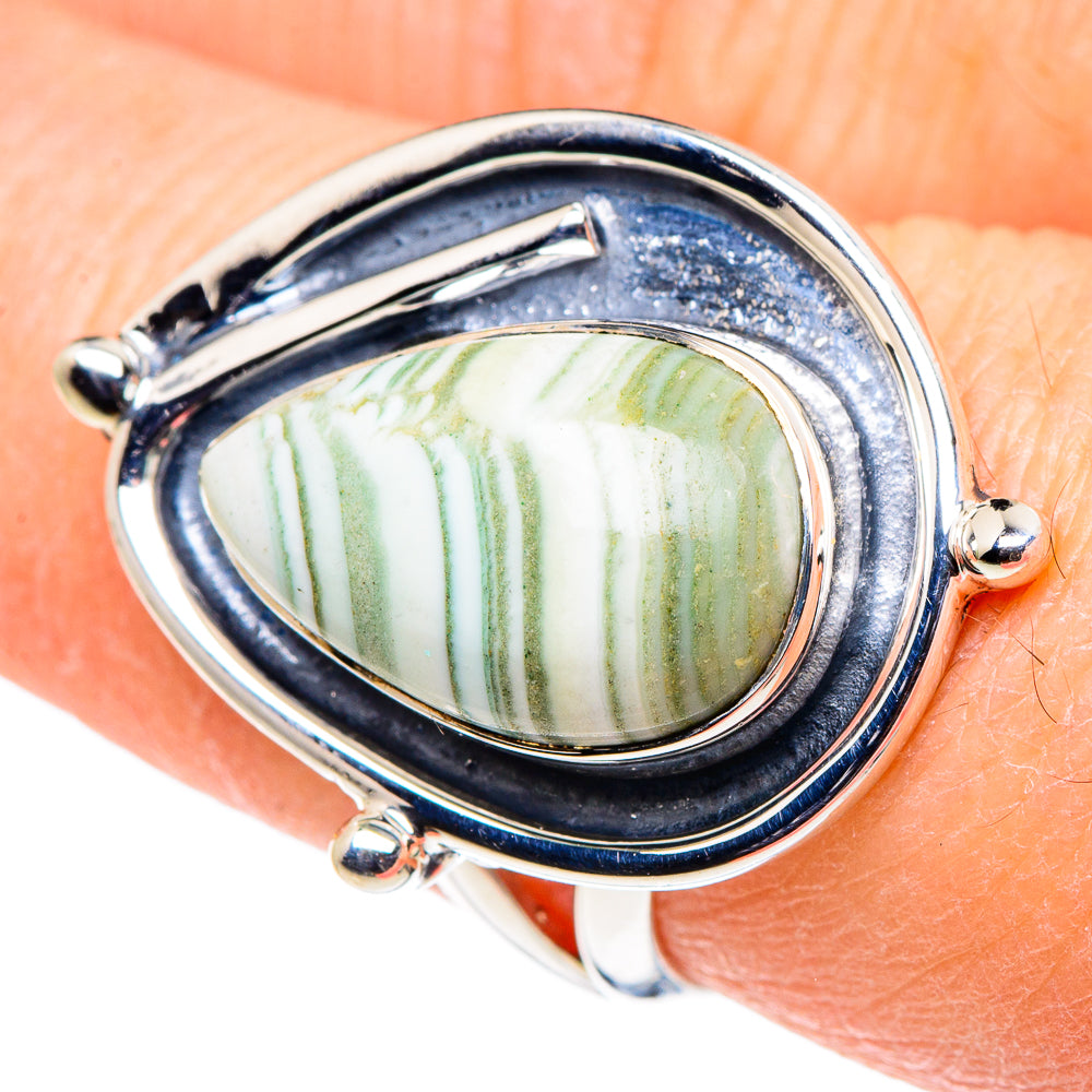 Ocean Jasper Rings handcrafted by Anasilvercos - RING94556