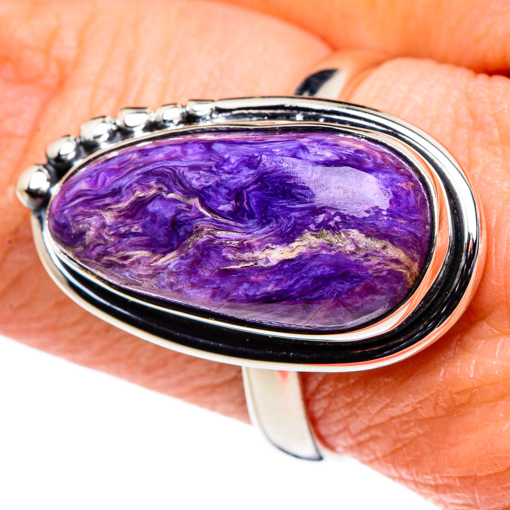 Charoite Rings handcrafted by Anasilvercos - RING94565