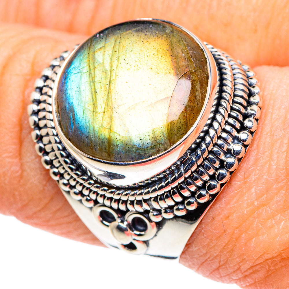 Labradorite Rings handcrafted by Anasilvercos - RING94573