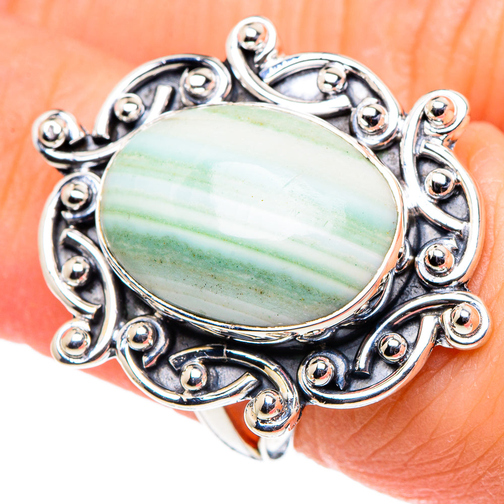 Ocean Jasper Rings handcrafted by Anasilvercos - RING94583