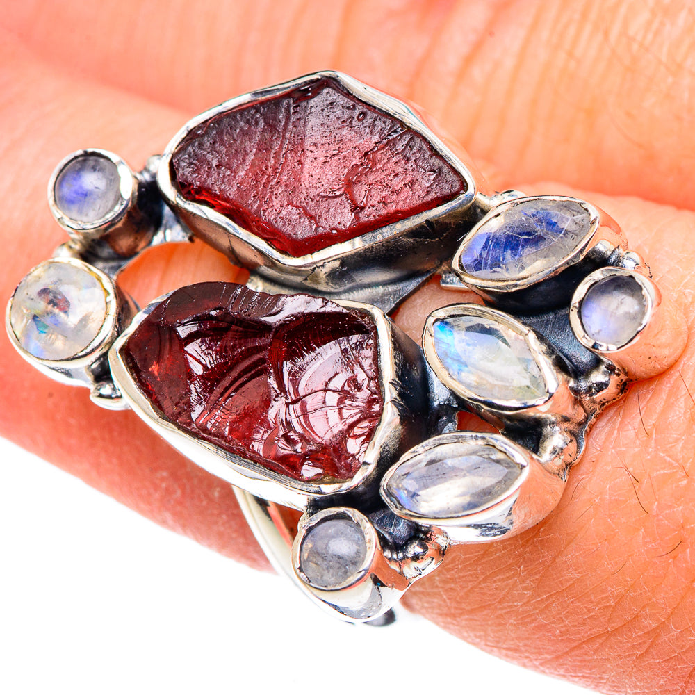 Garnet Rings handcrafted by Anasilvercos - RING94593