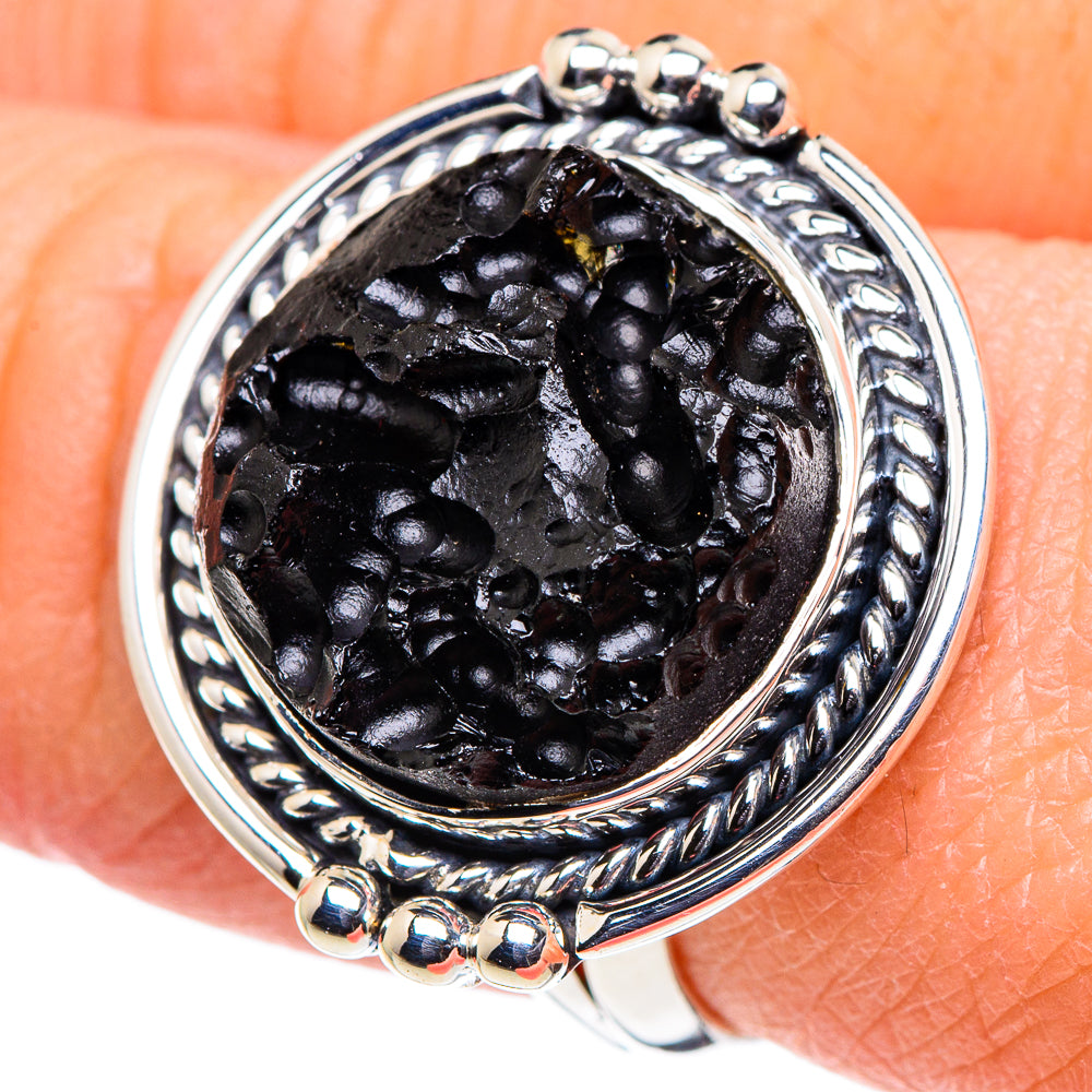 Tektite Rings handcrafted by Anasilvercos - RING94597