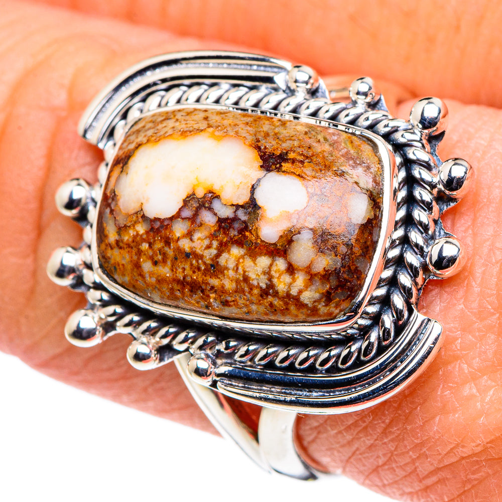 Wild Horse Jasper Rings handcrafted by Anasilvercos - RING94611